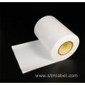 Bright White BOPP Rubber Based Permanent White Glassine